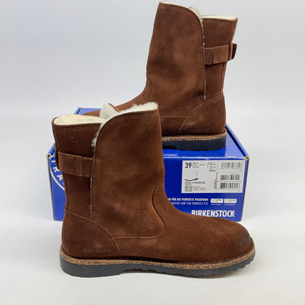 Birkenstock Uppsala Shearling Suede Boots Espresso Size 8 Women’s New