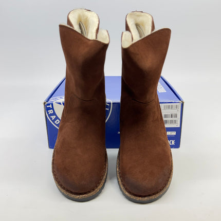 Birkenstock Uppsala Shearling Suede Boots Espresso Size 8 Women’s New