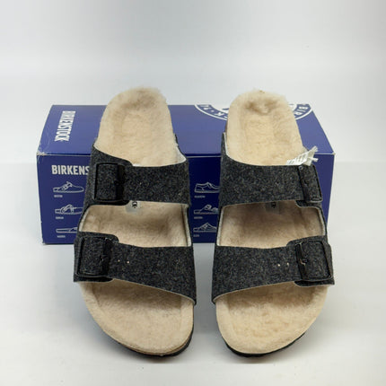 Birkenstock Arizona Wool Felt Sandals Gray Size 10 Narrow Women’s New