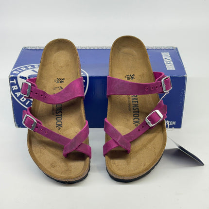 Birkenstock Mayari Sandals Oiled Leather Brown Size 5 Women’s New