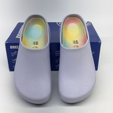 Birkenstock Super-Birki Vegan Clogs Purple Fog Size 9 WOMENS New