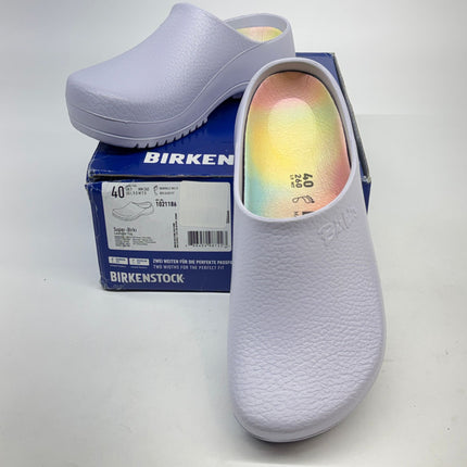 Birkenstock Super-Birki Vegan Clogs Purple Fog Size 9 WOMENS New