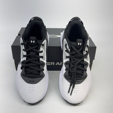 Under Armour Lockdown 6 Basketball Shoes Black Size 4 Kids New