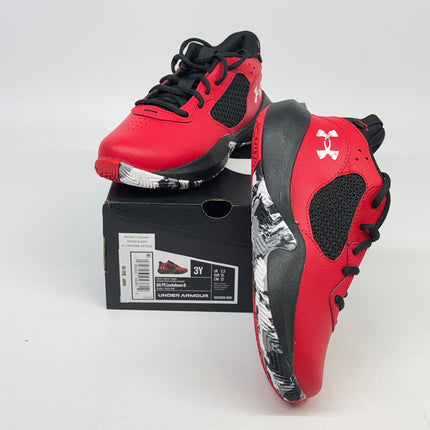 Under Armour Lockdown 6 Basketball Shoes Black Size 3 Unisex Kids New