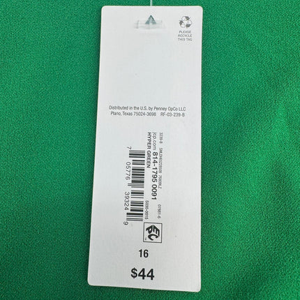 Liz Claiborne Green Dress Size 16 Back Zipper Classic Style New