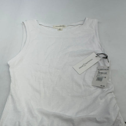 Treasure & Bond White Sleeveless Sheath Dress Tulip Hem Size S New