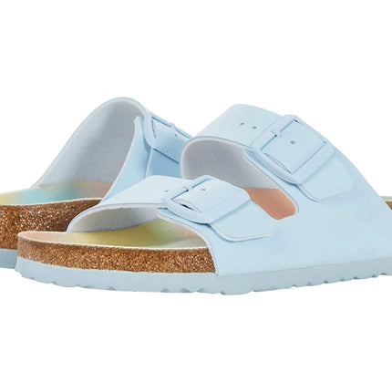 Birkenstock Arizona Vegan Sandals Iridescent Sky Size 7 Women’s New