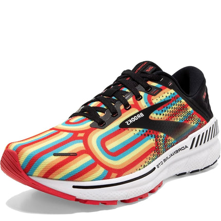 Brooks Women’s Adrenaline GTS 22 Supportive Running Shoe, Black/Bittersweet/Limelight, Size 12 (Open Box)