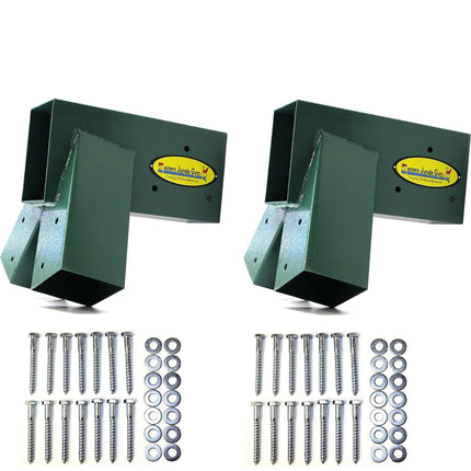 Eastern Jungle Gym A-Frame Swing Set Brackets, heavy-duty construction, easy assembly, green powder-coated finish”