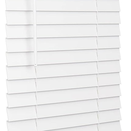 Lotus & Windoware Cordless 2-inch Faux Wood Blind 22x60 inches, bright white, new in box, smooth finish”