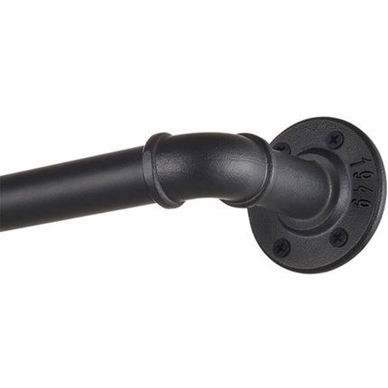 Rose Home Fashion black curtain rods, adjustable 168-240 inch, industrial heavy-duty”