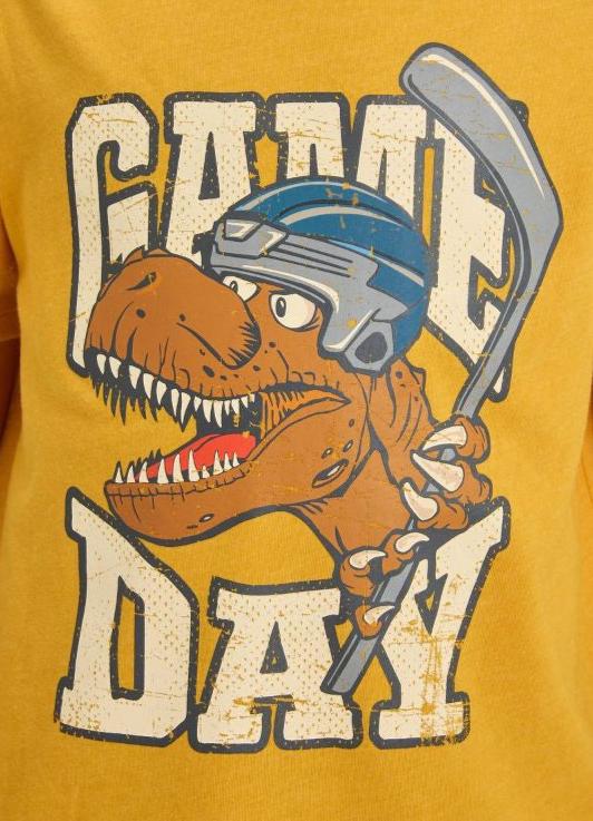 Boys' Short Sleeve 'Game Day' Graphic T-Shirt - Cat & Jack™, New, Yellow, Size - 6,8,10