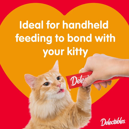 Hartz Delectables Squeeze Up Cat Treat Variety Pack, 72 Count, 0.5oz Tubes, Lickable Wet Cat Treats, New