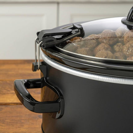 Crock-Pot 6qt Cook & Carry One Touch Programmable Slow Cooker - Matte Black, Open Box