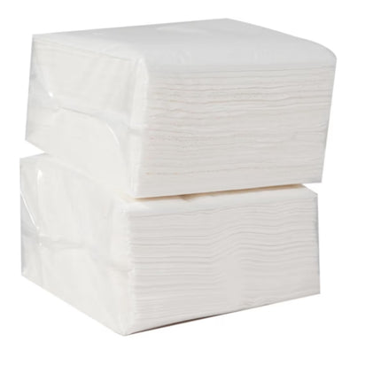 Cocktail Napkins Bulk 1200 Count - 2-Ply White Beverage Napkins (4.5x4.5") - For Wedding, Bar, Party & Daily Use - Pack of 12 Bags