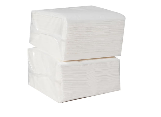 Cocktail Napkins Bulk 1200 Count - 2-Ply White Beverage Napkins (4.5x4.5") - For Wedding, Bar, Party & Daily Use - Pack of 12 Bags