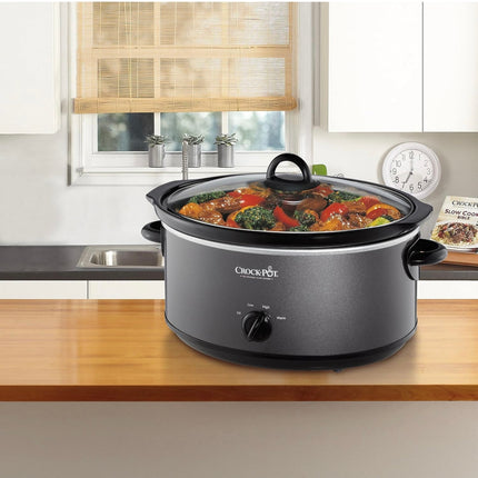 Crock-Pot 7 Quart Slow Cooker, Food Warmer, Charcoal - Lightly Used, Looks New