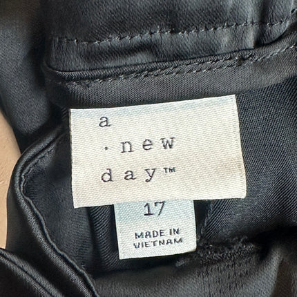 A New Day Women’s Wide-Leg Pants, Black, Size 17 - New Without Tags