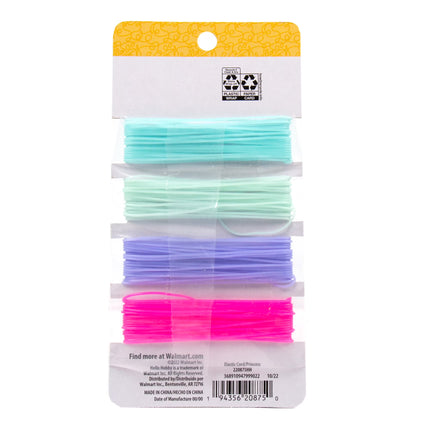 Hello Hobby Multicolor Elastic Cord,8 Pack of 4-Pack, Boys & Girls, Ages 6+ - 32 Total