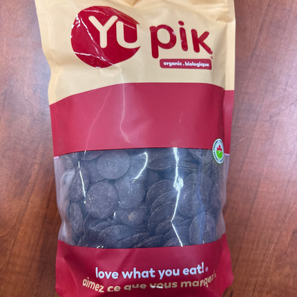 Yupik Organic Cocoa Liquor Wafers, 100% Cocoa, 2.2 lb (35.2 oz), Gluten-Free, GMO-Free, EXP. 03/21/2027