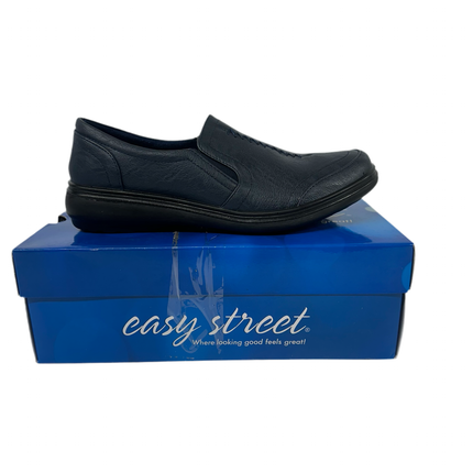 Easy Street Women’s Navy Comfort Shoes, Size 10W, Open Box