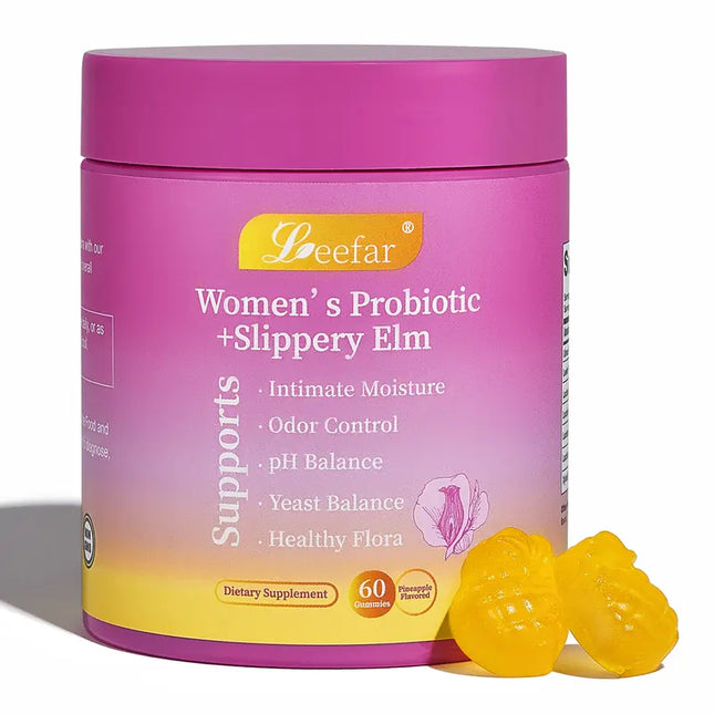 LEEFAR Her Juicy Feminine Probiotics Gummies- All in One Solution - 60 Gummis EXP. 01/2028