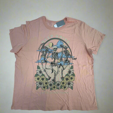 Zoe + Liv “Keep Going” Graphic Tee in Dusty Pink