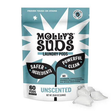 Molly’s Suds Unscented Laundry Pods – 60 Count, New