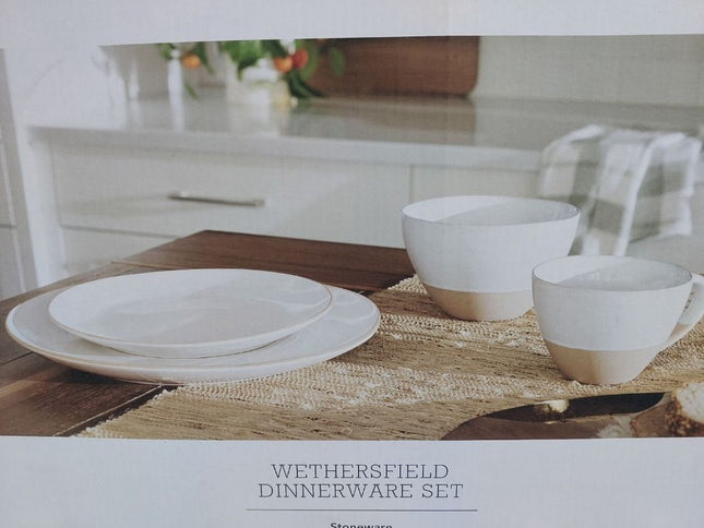 Threshold Wethersfield 16-Piece Dinnerware Set - Open Box, New Condition