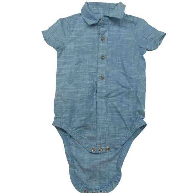 Cat & Jack™ Baby Chambray Short Sleeve Bodysuit, New Without Tags, Size 18M