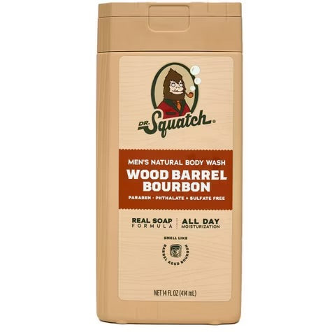 DR. SQUATCH Body Wash - Wood Barrel Bourbon - 14 fl oz