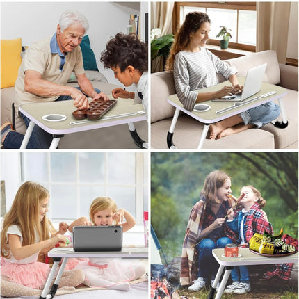 Zapuno Laptop Lap Desk, Foldable Laptop Table Tray, New With Imperfection