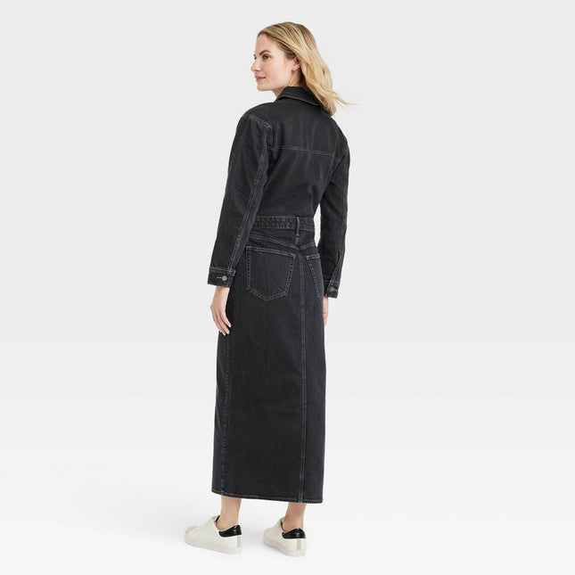 Universal Thread Women’s Black Denim Dress, Size 10