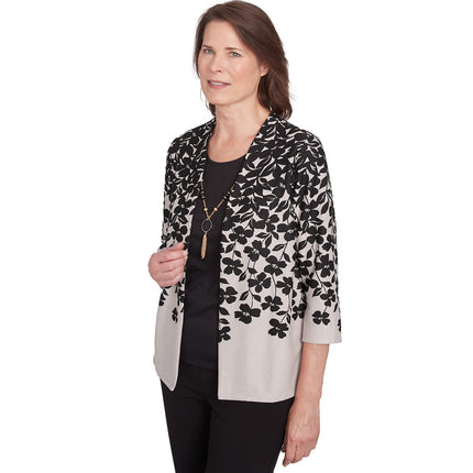 Alfred Dunner Romancing the Stone Cardigan Jacket -