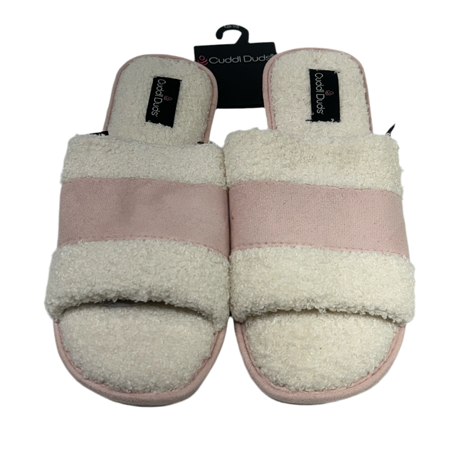 Cuddl Duds Chalk Pink Slippers - Size L (9-10) - Open Box