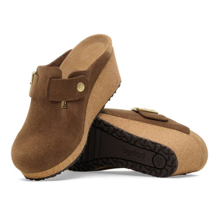 Birkenstock Women’s Fanny Suede Leather Sandals Dark Tea Size 9 New Without Box
