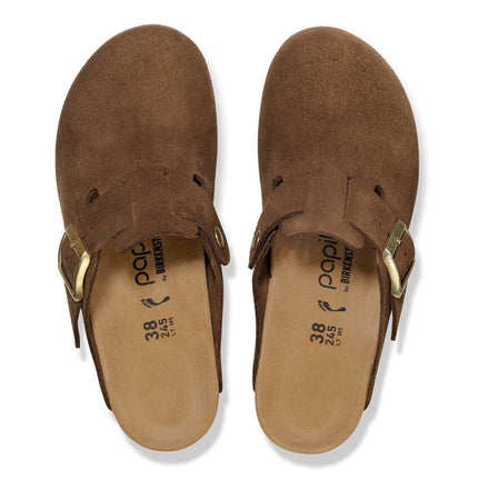 Birkenstock Women’s Fanny Suede Leather Sandals Dark Tea Size 9 New Without Box