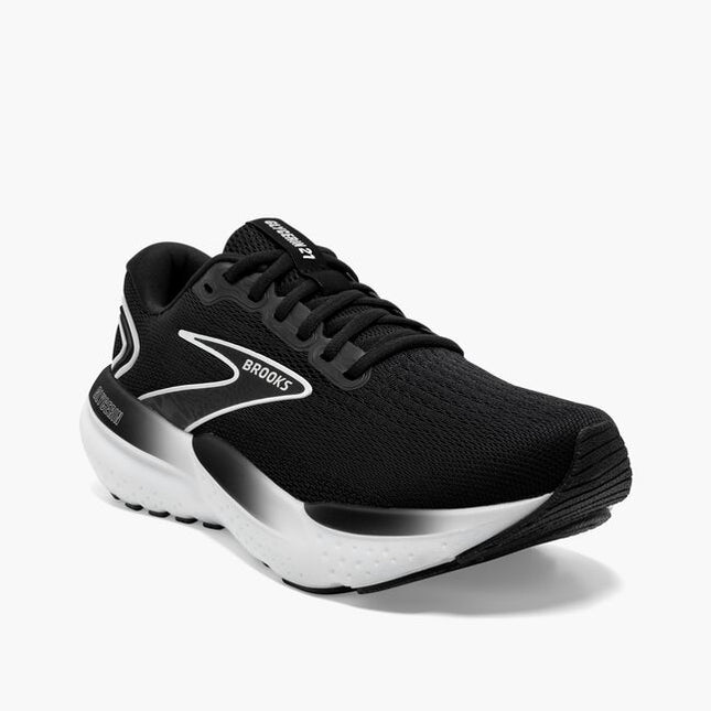 Brooks Men’s Glycerin 21 Neutral Running Shoe, Black/Grey/White, Size 11 - New