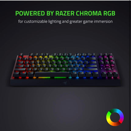 Razer BlackWidow V3 TKL Mechanical Gaming Keyboard - Yellow Switches, RGB, New