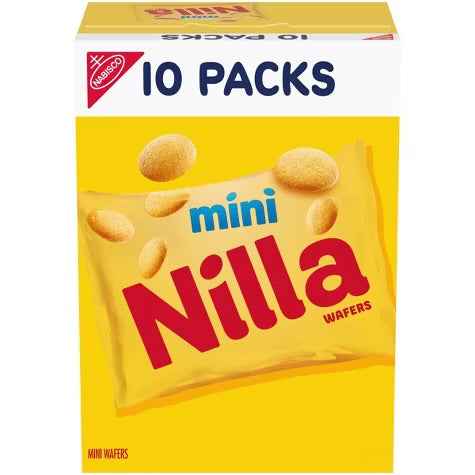 Nilla Mini Vanilla Wafer Cookies Snack Packs - 10oz/10ct Exp. 01/10/2027