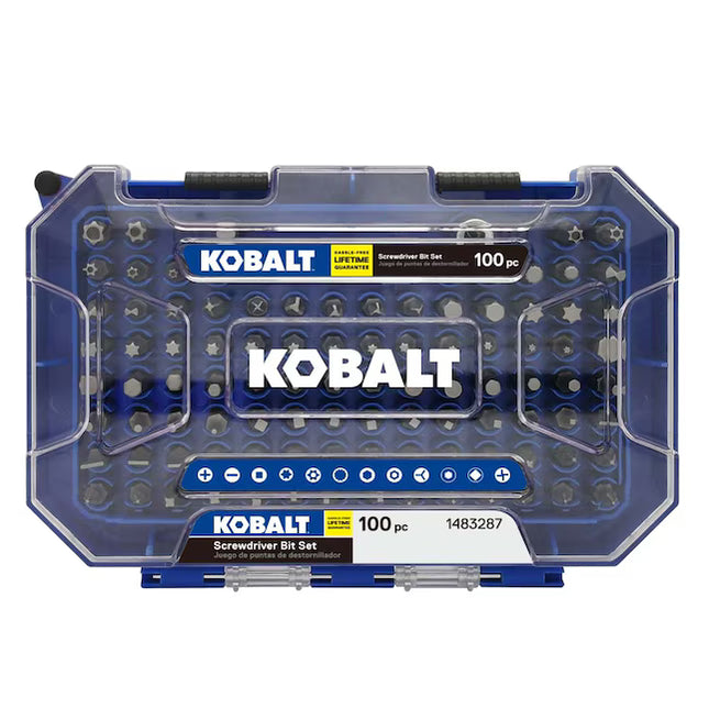 Kobalt 1483287 1-in Screwdriver Bit Set 100 -Piece