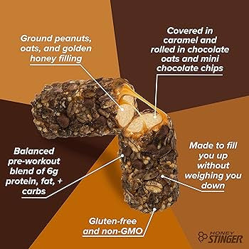 Honey Stinger Oat + Honey Bar, Chocolate Chocolate Chip, Energy - Exp. 8/12/2026