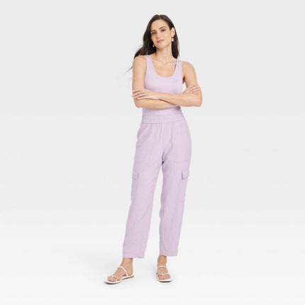 A New Day Women’s Lavender Cargo Pants Size XL - New