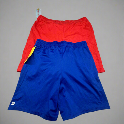 Boys’ 2-Pack Red and Blue Athletic Shorts Size XL (14) - New