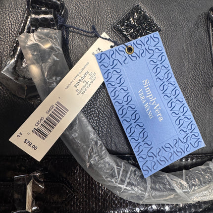 Simply Vera Vera Wang Black Dome Satchel