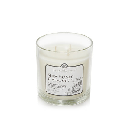 Chesapeake Bay Shea Honey & Almond 3 Wick Candle - 14 Oz