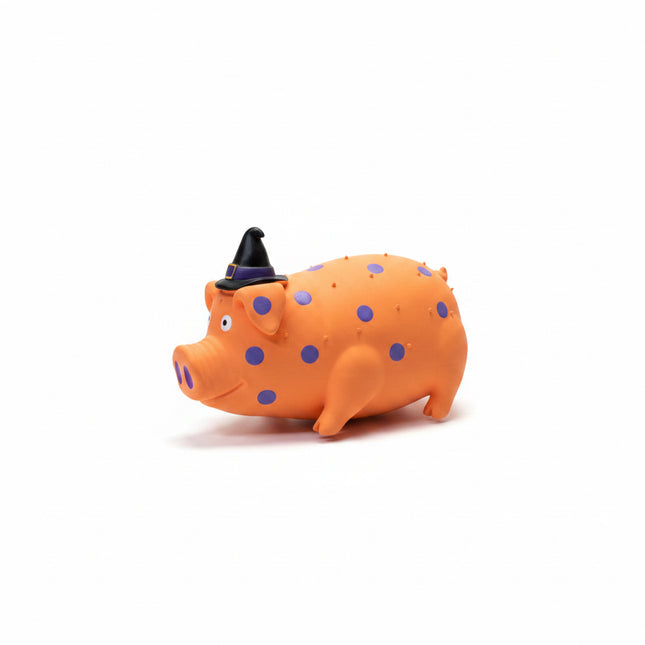 Multipet Pig Squeeky Oink Doy Toy Orange