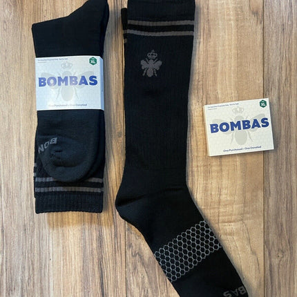 Bombas Men’s XL Crew Socks (Black) - ( Made for Donation) New