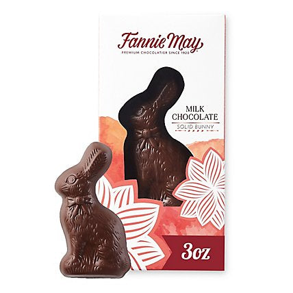 Fannie May Solid Milk Chocolate Bunny Easter Gift - 3 Oz