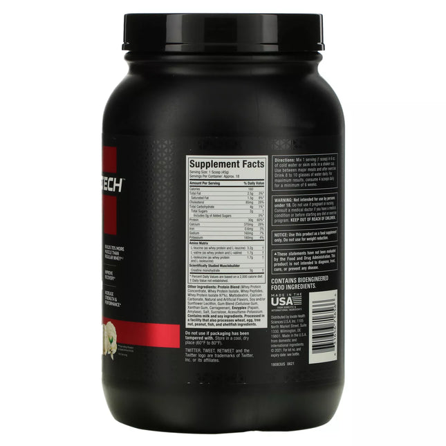 MuscleTech Whey + Muscle Builder, Vanilla Cream, 1.80 lbs (817g) - New Exp:18/11/2024